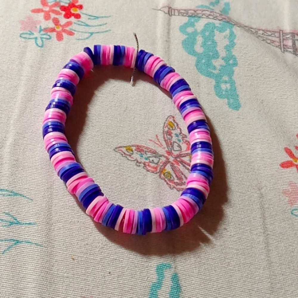 Pinks and purple bracelet